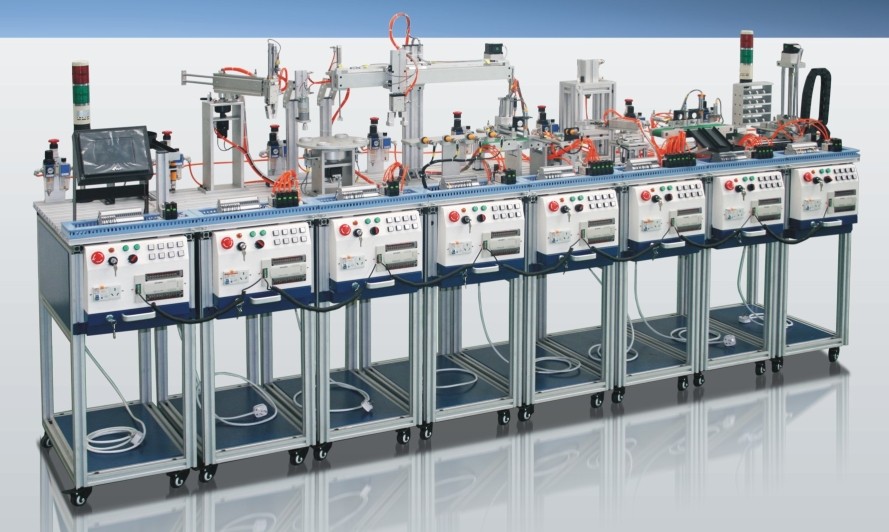 LG-MPS02型 八站模塊化柔性自動(dòng)化生產(chǎn)實(shí)訓(xùn)系統(tǒng)