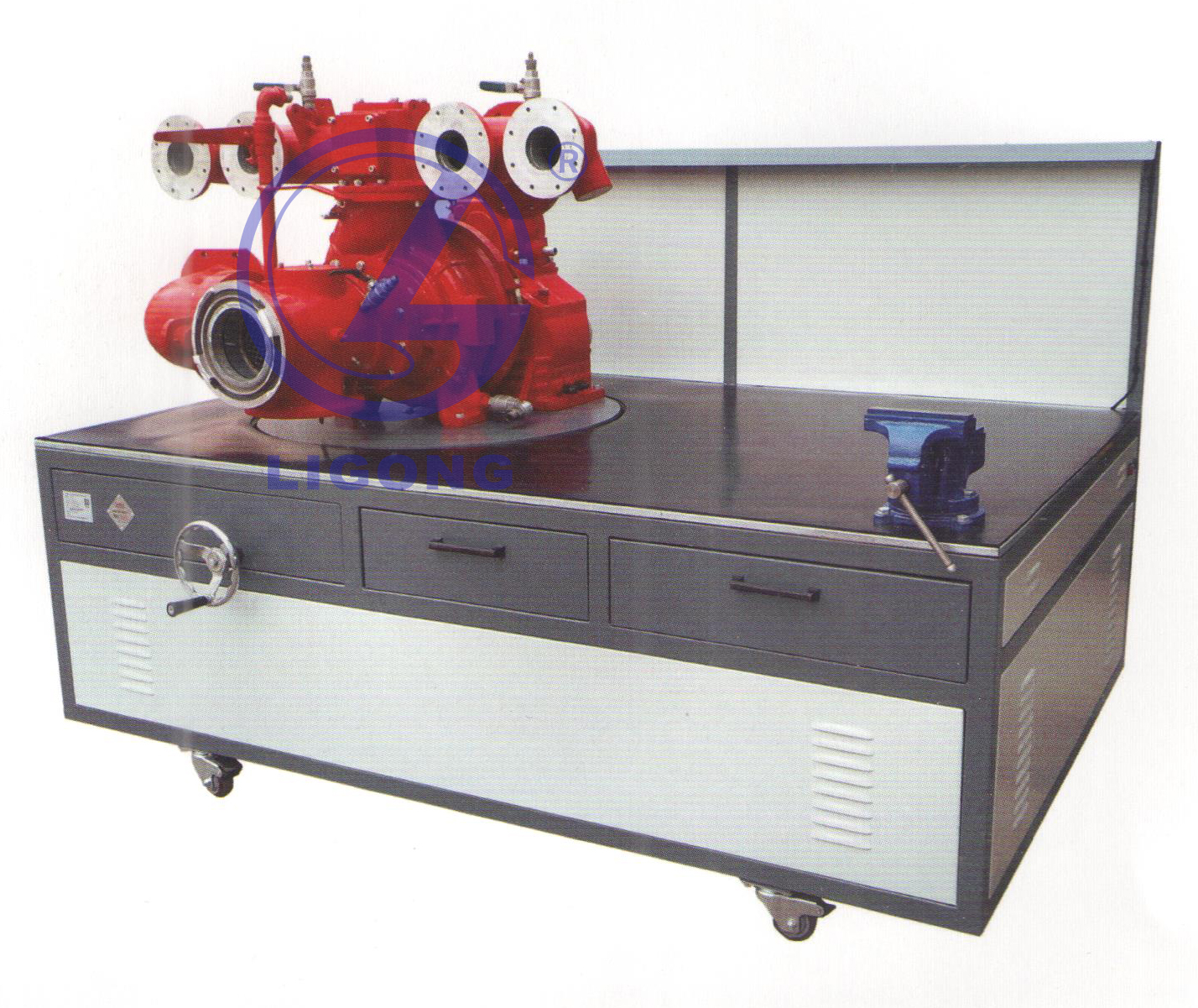 消防特種車輛車載消防泵拆裝平臺(常壓)