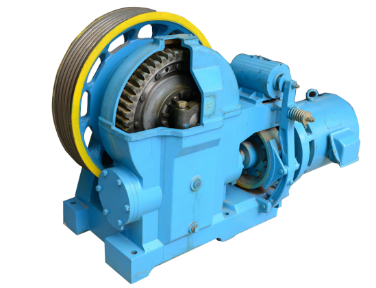 永磁同步無齒曳引機解剖模型