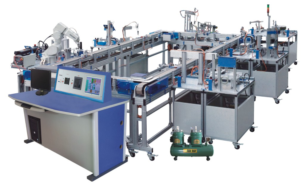 模塊式環(huán)形柔性自動生產(chǎn)線實訓(xùn)系統(tǒng)