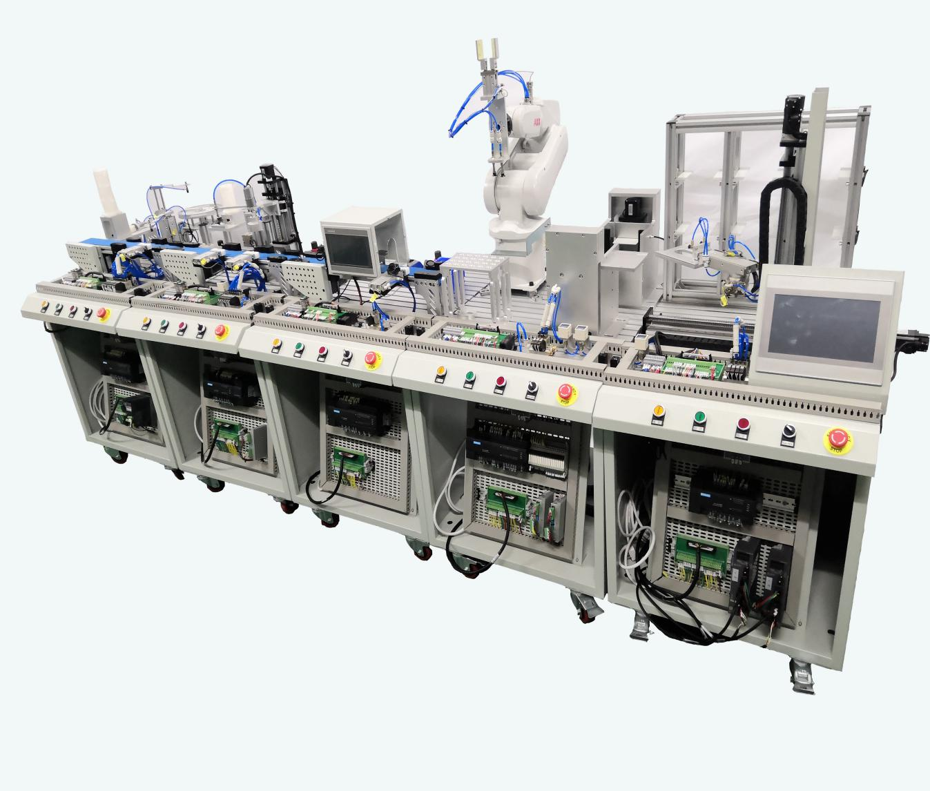 LG-GZS05型 工業(yè)機器人罐裝生產(chǎn)流水線實訓系統(tǒng)